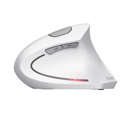 Mouse Trust Verto Vertical Bianco Rosso Monocromatica