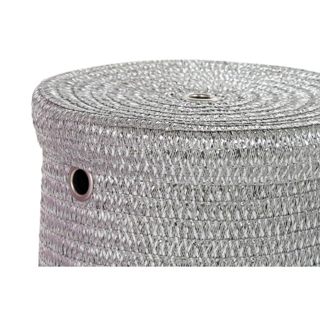 Cestino Multiuso DKD Home Decor Grigio Rosa polipropilene 42 x 42 x 52,5 cm 4 Kg