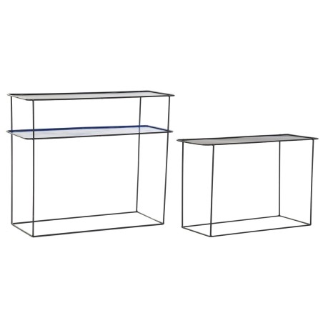 Set di mobili DKD Home Decor Azzurro Nero 70 x 27 x 45 cm 40 x 27 x 45 cm 80 x 27 x 65 cm 80 x 27,5 x 65 cm