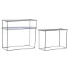 Set di mobili DKD Home Decor Azzurro Nero 70 x 27 x 45 cm 40 x 27 x 45 cm 80 x 27 x 65 cm 80 x 27,5 x 65 cm