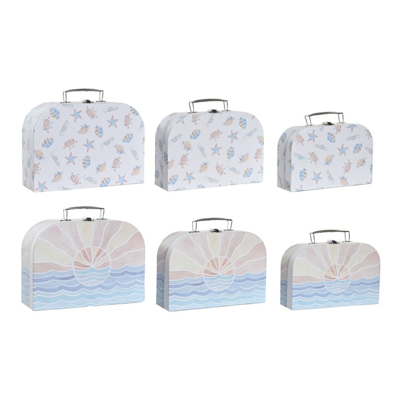 Set di Scatole Decorative DKD Home Decor Multicolore Metallo Cartone 28 x 9,5 x 20 cm (2 Unità) Set di Scatole Decorative DKD Home Decor Multicolore Metallo Cartone 28 x 9,5 x 20 cm (2 Unità)