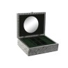 Scatola-Portagioie Home ESPRIT Verde Argentato Legno Alluminio 22,5 x 17,5 x 7,6 cm