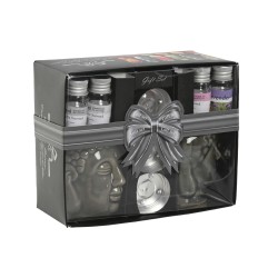 Bruciatore di essenze Home ESPRIT 17 x 13,5 x 8 cm (3 Unità)