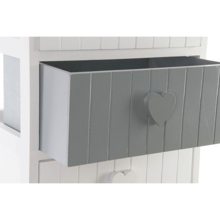Cassettiera Home ESPRIT Bianco Grigio 40 x 29 x 73 cm