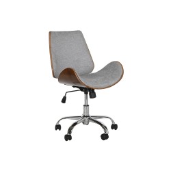Sedia da Ufficio Home ESPRIT Marrone Grigio Argentato
