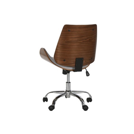 Sedia da Ufficio Home ESPRIT Marrone Grigio Argentato