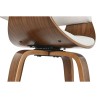 Sedia da Sala da Pranzo Home ESPRIT Marrone Beige Poliestere Legno di noce Poliuretano 61 x 46 x 78 cm