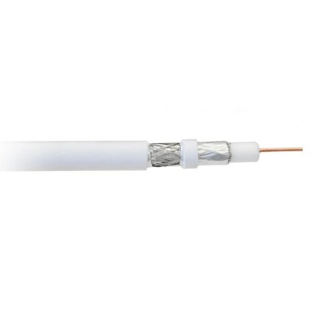 Cavo Coassiale Antenna TV Libox PCC80 Bianco 100 m