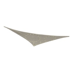 Vela parasole Grigio 3 x 3 x 3 m Luce LED Esterno Solare Tenda