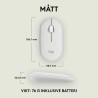 Mouse Logitech 910-007013 Bianco 4000 dpi