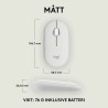 Mouse Logitech 910-007013 Bianco 4000 dpi
