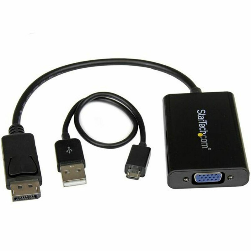 Adattatore DisplayPort con VGA Startech DP2VGAA Nero Adattatore DisplayPort con VGA Startech DP2VGAA Nero