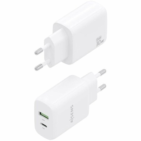 Caricabatterie da Parete Aisens A110-0923 Bianco 30 W