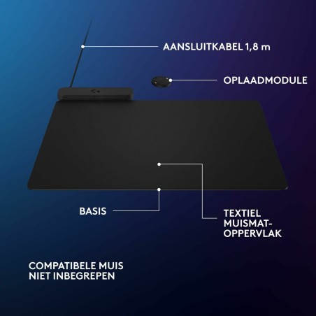 Tappetino Antiscivolo Logitech Nero