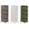 Cassettiera Home ESPRIT Verde Grigio Crema 24 x 18 x 68 cm (3 Unità)