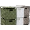 Cassettiera Home ESPRIT Verde Grigio Crema 24 x 18 x 68 cm (3 Unità)