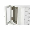 Scatola-Portagioie DKD Home Decor Velluto Romantico Specchio Legno MDF (26 x 18 x 23 cm)
