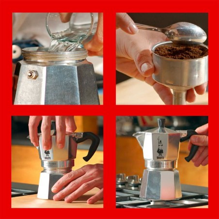 Caffettiera Italiana Bialetti 990001164 Alluminio 4 Tazze 0,23 l
