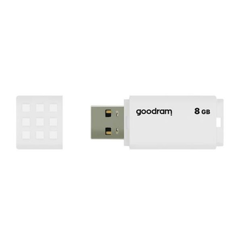 Memoria USB GoodRam UME2 USB 2.0 20 Mb/s Bianco 8 GB Memoria USB GoodRam UME2 USB 2.0 20 Mb/s Bianco 8 GB