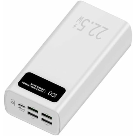 Powerbank LEOTEC LEPOW30W22W Bianco 30000 mAh