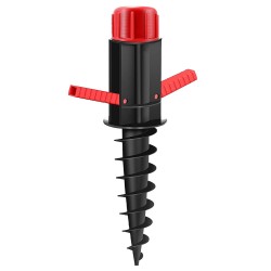 Marbueno Pincho Parasol Plastico Nero 37x6x6 cm Spiaggia e Giardino 10505