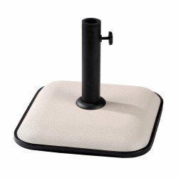 Marbueno Base Ombrellone Quadrato Cemento 35X35X5,2 cm 11KG Bianco Giardino 10457
