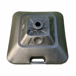 Marbueno Base Ombrellone Quadrato Plastica 45x45x27 cm 30L Nero Giardino, Piscina 10499