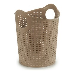 Bacinella in Plastica Multiuso Kipit Rattan Bianco Marrone Nero Plastica 15 L