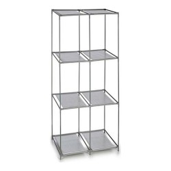 Scaffale Kipit WR4325 Grigio Metallo Stoffa Plastica