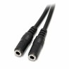 Adattatore Audio Jack Startech MUY1MFFS             Nero 0,2 m