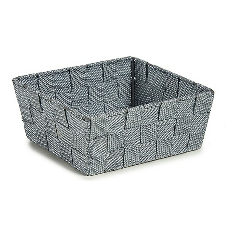 Cestino Kipit A3-6929A9 Grigio Stoffa Intrecciato 18 x 8 x 21 cm Cestino Kipit A3-6929A9 Grigio Stoffa Intrecciato 18 x 8 x 21 cm