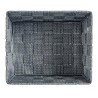 Cestino Kipit A3-6929A9 Grigio Stoffa Intrecciato 18 x 8 x 21 cm