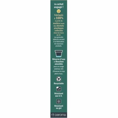 Vaso Deroma Grigio scuro 35 x 79 x 35 cm 75 L