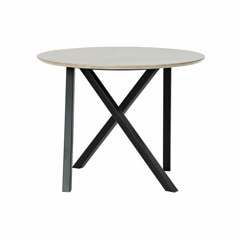 Tavolo aggiuntivo DKD Home Decor 65 x 65 x 49,5 cm Nero Metallo Legno Marrone Chiaro Tavolo aggiuntivo DKD Home Decor 65 x 65 x 49,5 cm Nero Metallo Legno Marrone Chiaro