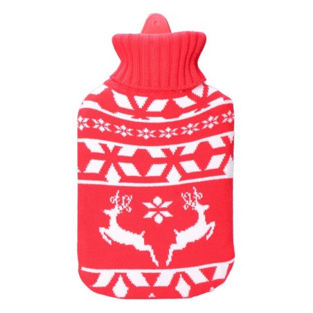 Borsa Acqua Calda EDM 76770 Rojo/Blanco Lana 2 L Plastica