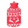 Borsa Acqua Calda EDM 76770 Rojo/Blanco Lana 2 L Plastica