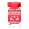 Borsa Acqua Calda EDM 76770 Rojo/Blanco Lana 2 L Plastica