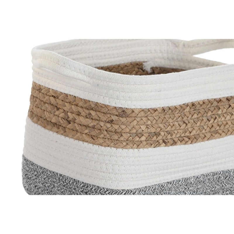 Set di Cestini DKD Home Decor Bianco Fibra naturale 36 x 27 x 27 cm 3 Pezzi Set di Cestini DKD Home Decor Bianco Fibra naturale 36 x 27 x 27 cm 3 Pezzi