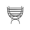 Legnaia DKD Home Decor Nero Acciaio 48 x 30 x 57 cm Supporto per Legna