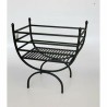 Legnaia DKD Home Decor Nero Acciaio 48 x 30 x 57 cm Supporto per Legna