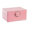 Scatola-Portagioie DKD Home Decor Rosa Legno MDF 23 x 17 x 10 cm