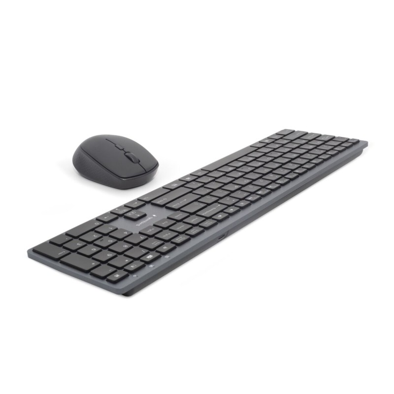 Tastiera e Mouse Wireless GEMBIRD KBS-ECLIPSE-M500-PT Grigio Tastiera e Mouse Wireless GEMBIRD KBS-ECLIPSE-M500-PT Grigio