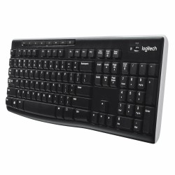 Tastiera Wireless Logitech K270 Nero Qwerty in Spagnolo 2.4 GHz