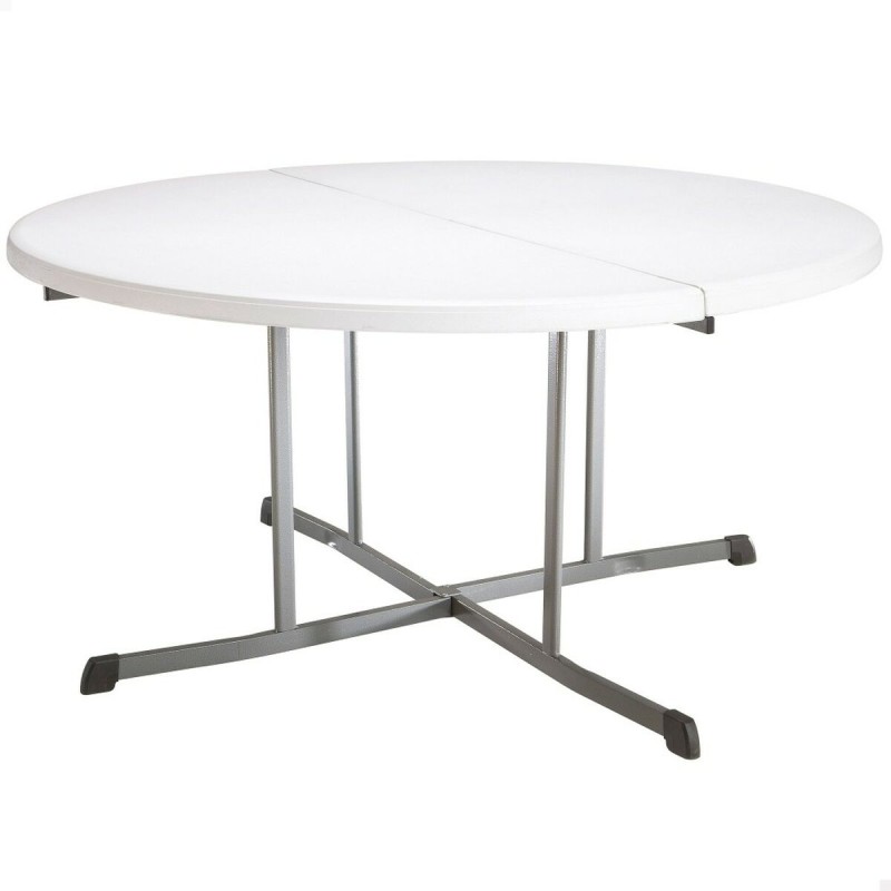Tavolo aggiuntivo Lifetime Bianco 152 x 75,5 x 152 cm Acciaio Plastica Tavolo aggiuntivo Lifetime Bianco 152 x 75,5 x 152 cm Acciaio Plastica