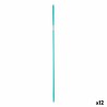 Mazza per la Scopa FSX13-S-2 FSX13-S-2 Verde Metallo 2,3 x 130 x 2,3 cm (12 Unità)