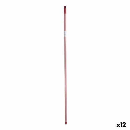 Mazza per la Scopa FSRNI13-3 FSRNI13-3 Rosso Metallo 2,3 x 130 x 2,3 cm Righe (12 Unità)