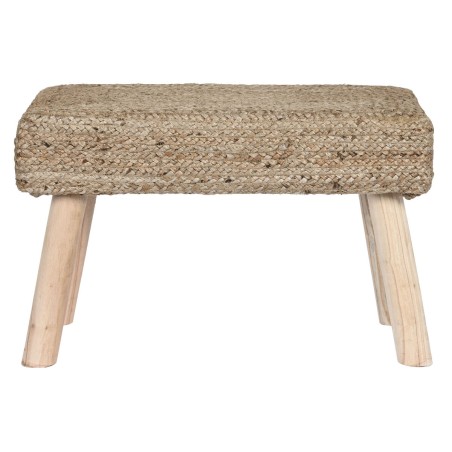 Poggiapiedi DKD Home Decor Marrone Juta Naturale Città 60 x 30 x 40 cm