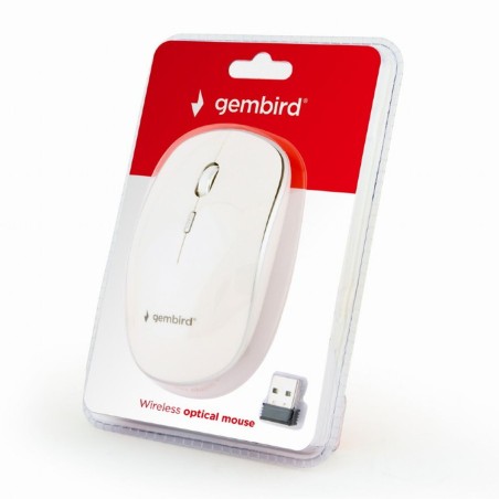 Mouse Ottico Wireless GEMBIRD MUSW-4B-01-W Bianco (1 Unità)