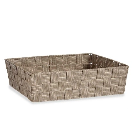 Cestino Multiuso Kipit A3-6885 Beige Stoffa 3,8 L 34 x 8,5 x 21 cm (18 Unità)
