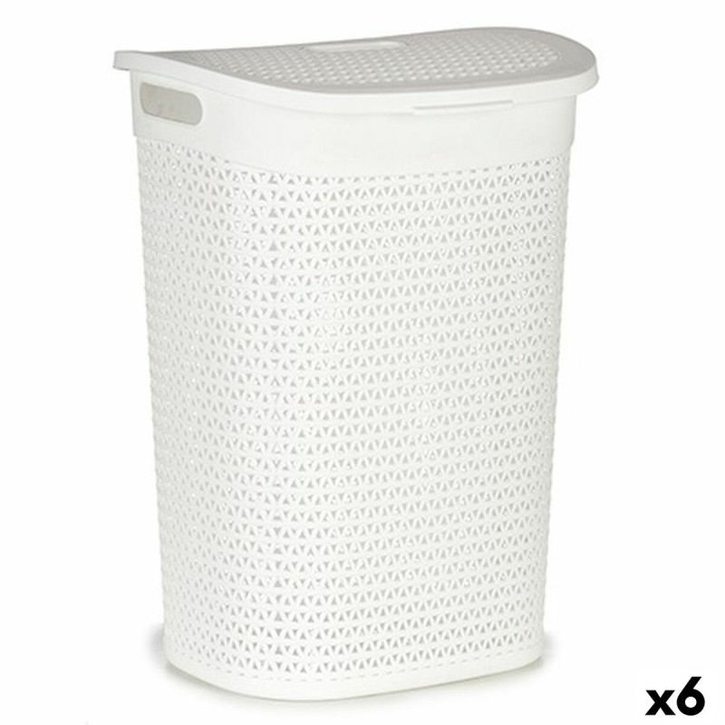 Cesto per i Panni Kipit 4790-3 4790-3 Bianco Plastica 60 L 43,5 x 57,5 x 34 cm 43,5 x 57 x 34 cm (6 Unità) Cesto per i Panni Kipit 4790-3 4790-3 Bianco Plastica 60 L 43,5 x 57,5 x 34 cm 43,5 x 57 x 34 cm (6 Unità)